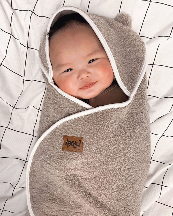 Baby Cocoon Brown Blanket For Car Seat and Stroller Accessories Deux par Deux