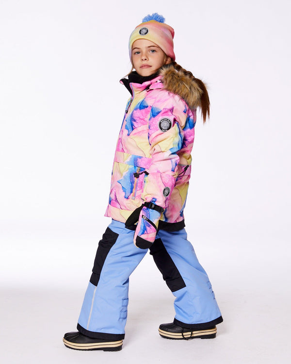 Cable Knit Hat Printed Watercolor Multicolor Winter Accessories Deux par Deux