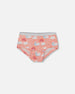 Printed Organic Cotton Boyshort Panty Rainbow On Light Coral - G30PG60_027