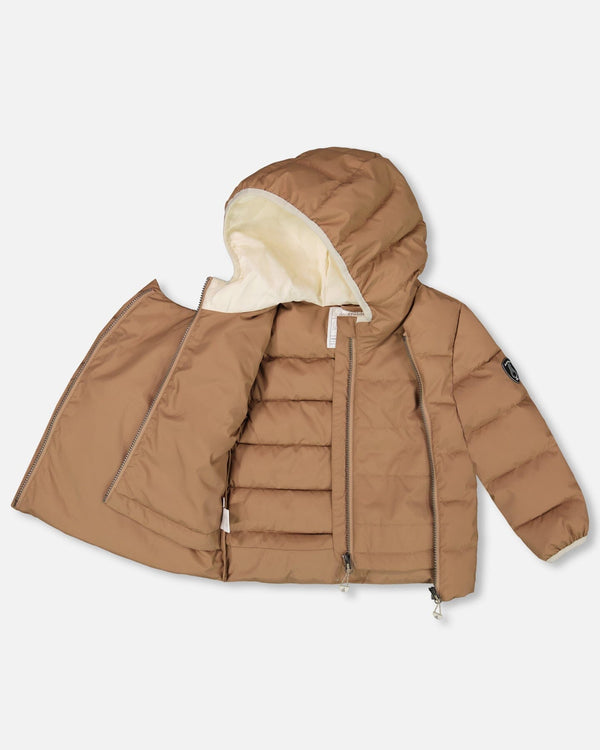 Compressible Winter Puffy Coat Designed For Car Seat Chanterelle - H10B500_182