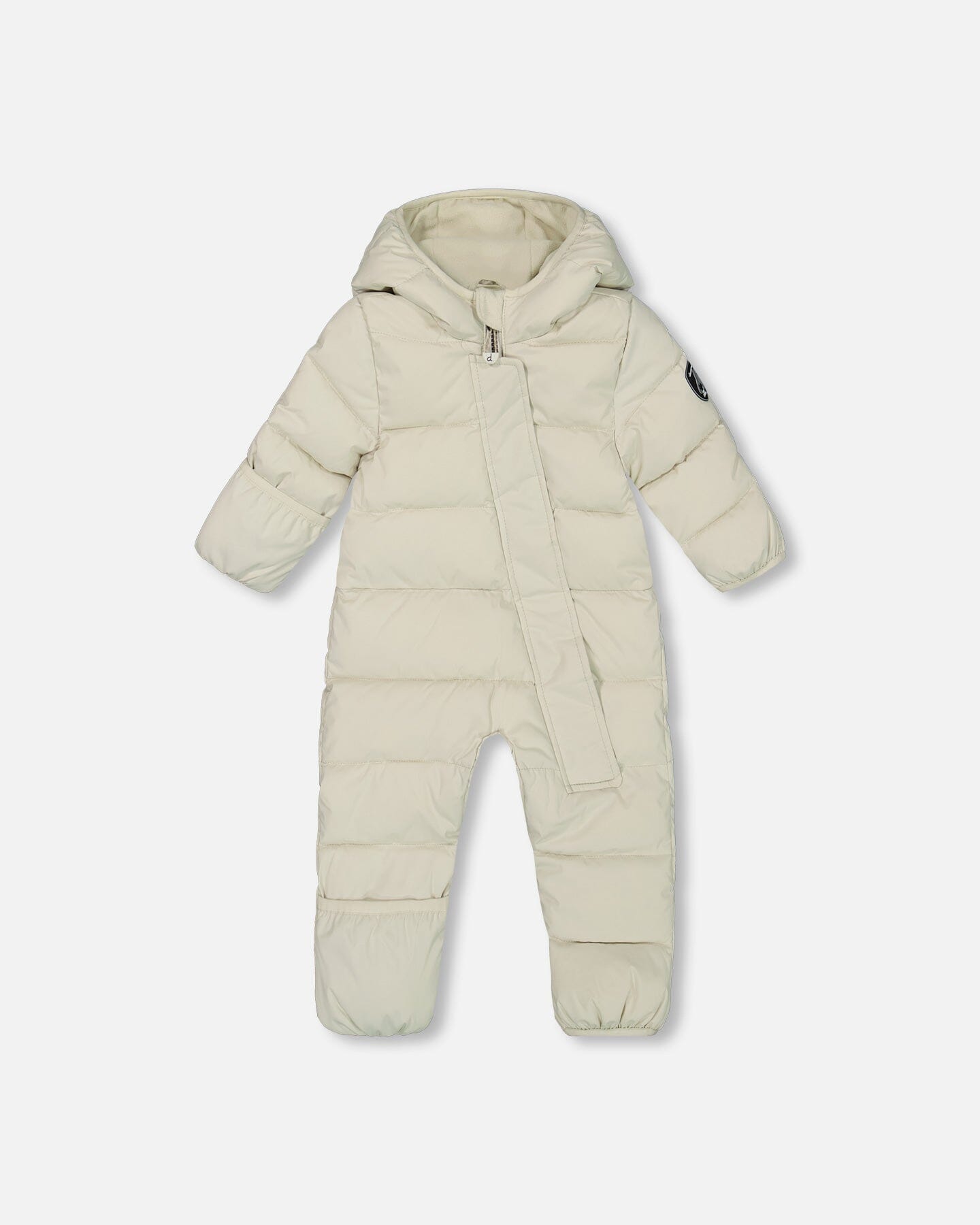 One-Piece Baby Cloud Compressible Snowsuit Designed For Car Seat Off-White Snowsuits Deux par Deux