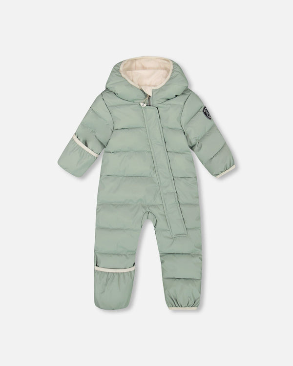 One-Piece Baby Cloud Compressible Snowsuit Designed For Car Seat Sage Green - H10B700_340