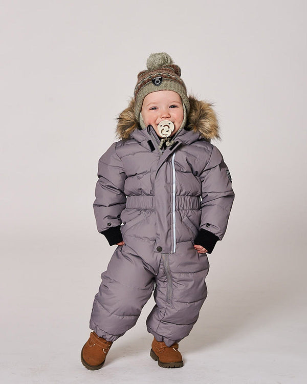 One-Piece Baby Original Puffy Snowsuit Gray - H10B702_149