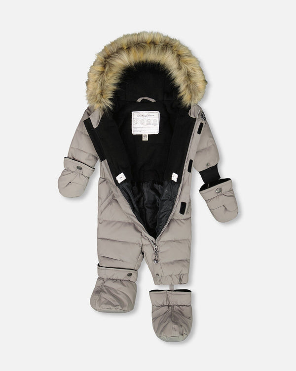 One-Piece Baby Original Puffy Snowsuit Gray - H10B702_149