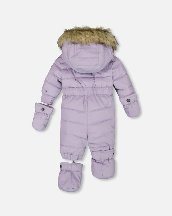 One-Piece Baby Original Puffy Snowsuit Purple Gray - H10B702_591