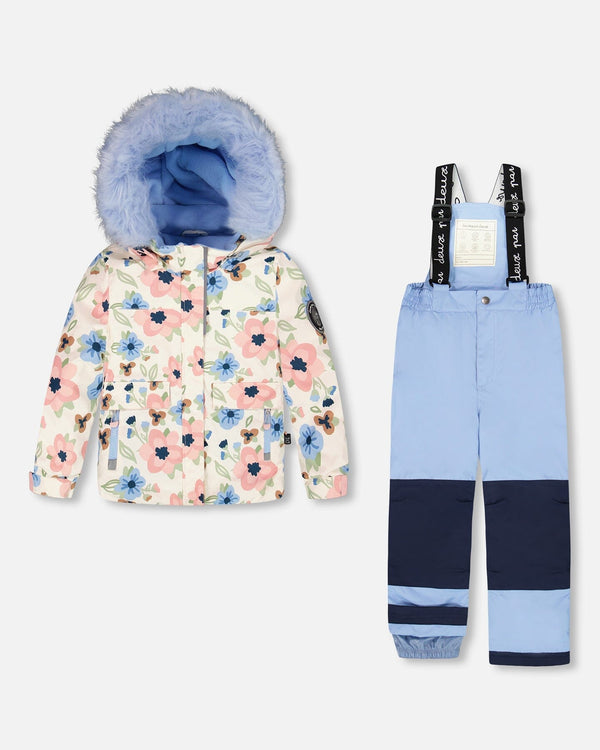 Two-Piece Discover Snowsuit With Printed Jacket Light Blue - H10DG80_588