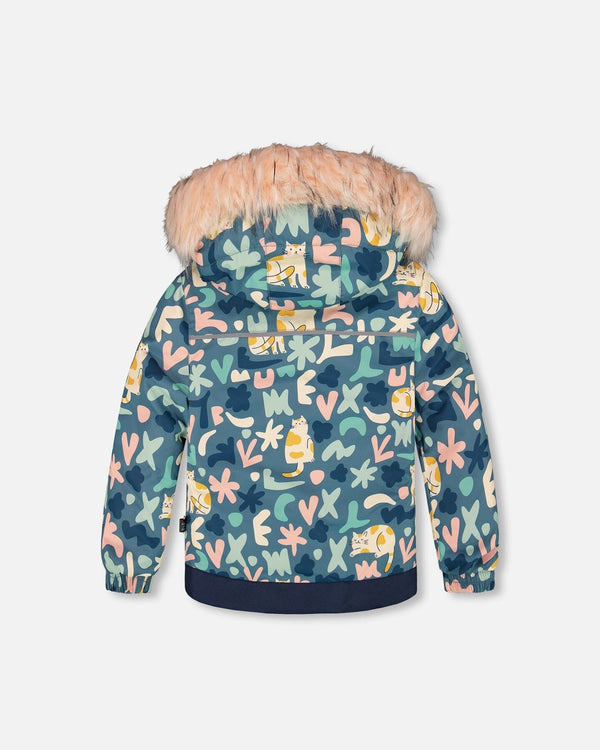 Two-Piece Discover Snowsuit With Printed Jacket Dusty Pink - H10DG80_637