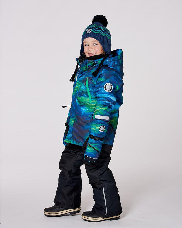 Two-Piece Play Snowsuit With Printed Jacket Black - H10EB46_999