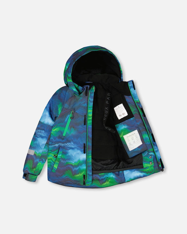 Two-Piece Play Snowsuit With Printed Jacket Black - H10EB46_999