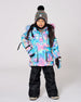 Two-Piece Play Snowsuit Black With Multicolor Print Jacket - H10EG87_999