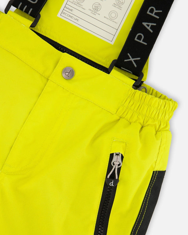 Two-Piece Play Snowsuit Bright Yellow Green - H10PB45_332