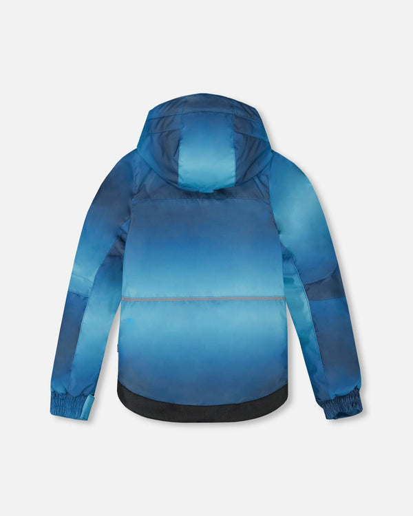 Two-Piece Play Snowsuit With Printed Jacket And Solid Pant Black - H10PB45_999