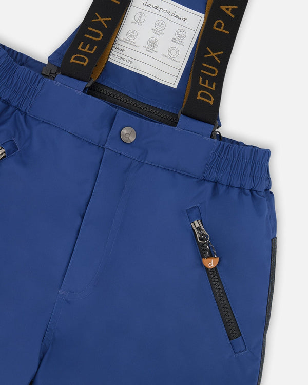 Two-Piece Play Snowsuit With Printed Dinosaurs Jacket Navy Blue - H10PB48_980