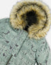 Two-Piece Baby Play Snowsuit With Printed Jacket Sage Green - H10PBB85_987