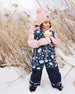 One-Piece Play Snowsuit Navy Flower Print - H10PG71_016