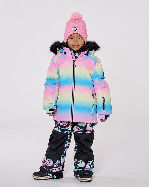 Two-Piece Play Snowsuit Smiley Face Girl - H10PG81_018