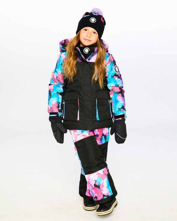 Two-Piece Play Snowsuit Black Butterfly Print Snowsuits Deux par Deux