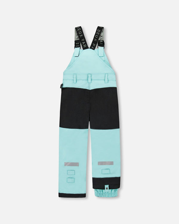 Solid Play Overall Snow Bib Turquoise Blue - H10T220_407