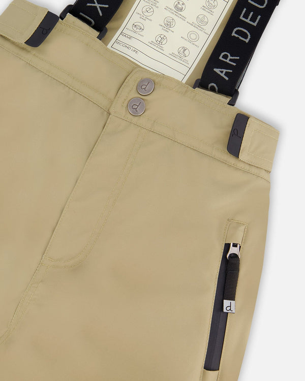 Two-Piece Teknik Snowsuit Colorblocked Light Khaki Green - H10TB51_364