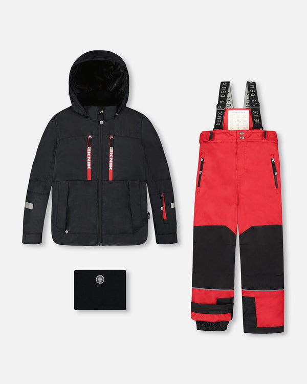 Two-Piece Teknik Snowsuit Red - H10TB51_748