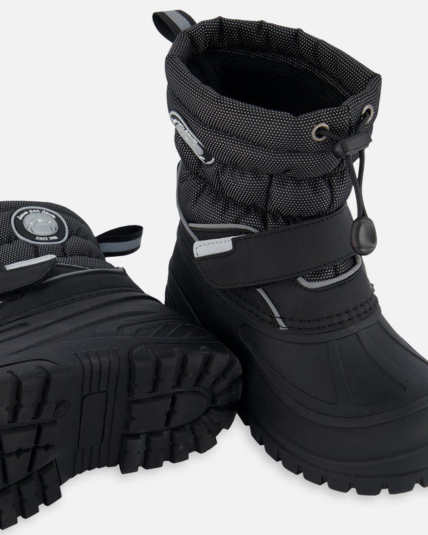 Winter Boots Solid Black Winter Boots Deux par Deux