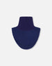 Polar Fleece And Knit Neckwarmer Navy Blue - H10XCOL_479