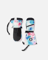 Mitaines d’hiver TEKNIK bleu imprimé floral