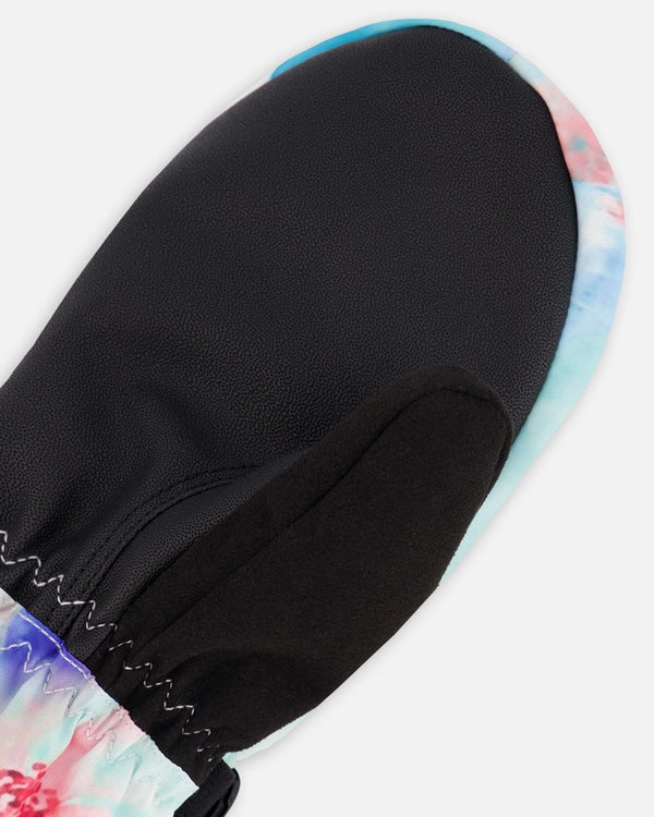 Winter Mittens Teknik Blue Flower Print - H10XM203_020