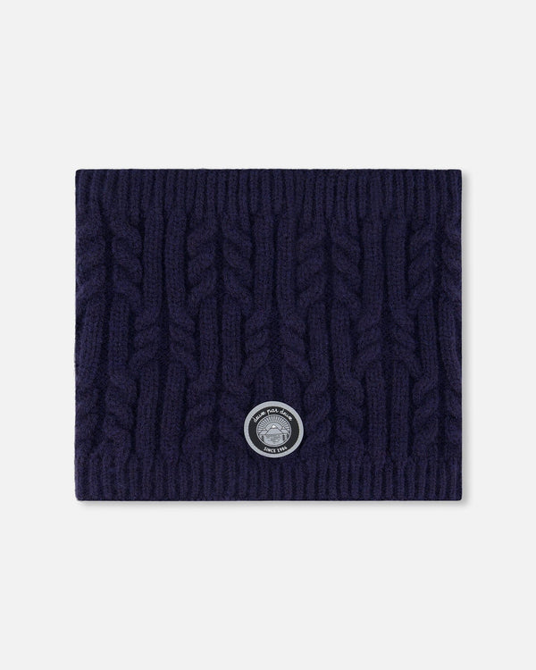 Lined Winter Neckwarmer Navy Blue - H10XT2_479