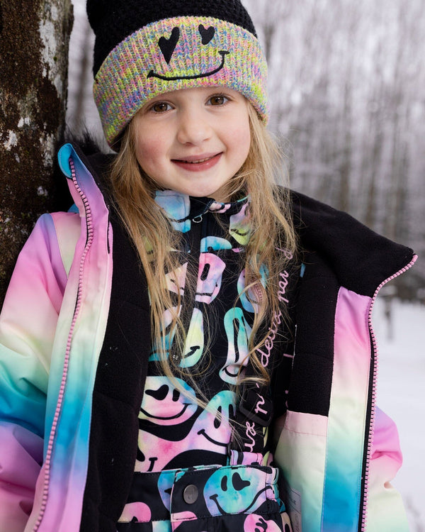 Two-Piece Thermal Underwear Set Smiley Face Girl - H10Y600_018