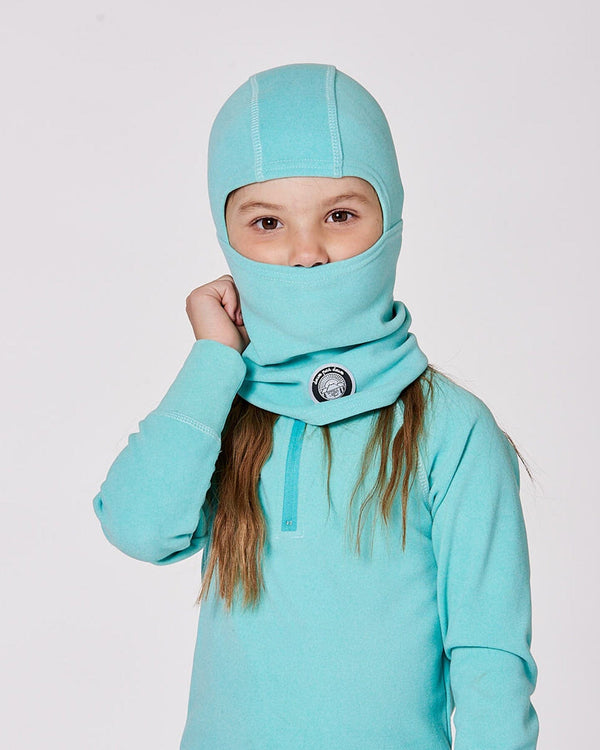 Brushed Jersey Balaclava Turquoise Blue - H10YBAL_407