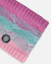 Lined Knit Neckwarmer Pink, Orange And Turquoise - H10Z28_000