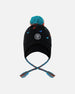 Lined Winter Peruvian Knit Hat With Pompom Black - H10Z68_999