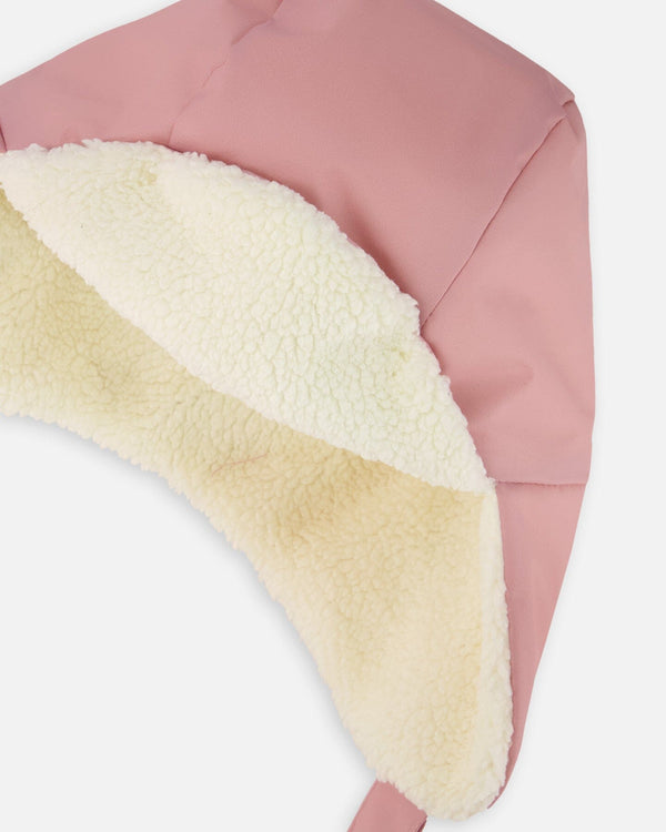 Lined Baby Chapka Dusty Pink - H10ZA02_643