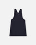 Milano Jumper Dress Navy Blue With Buckle Detail - H20I40_484