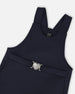 Milano Jumper Dress Navy Blue With Buckle Detail - H20I40_484