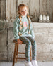 Leggings Green With Flower Print - H20J60_073