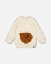 Plush Tunic Off-White With Bear Pocket - H20LG76_101
