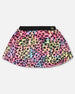 Faux Fur Skirt Multicolor Leopard - H20N80_000