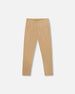 Stretch Shiny Leggings Golden Beige - H20OG60_000