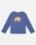 Organic Cotton Long Sleeve T-Shirt Blue - H20S65_480
