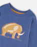 Organic Cotton Long Sleeve T-Shirt Blue - H20S65_480