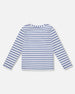 Super Soft Long Sleeve Striped Jersey T-Shirt Light Blue - H20S66_972
