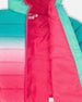 Quilted Mid-Season Jacket Green And Pink Gradient - H20W64_035