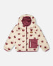 Reversible Mid-Season Sherpa Jacket Burgundy Heart - H20W65_540