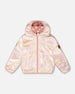 Reversible Mid-Season Sherpa Jacket Pink Heart - H20W65_599