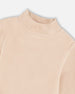 Super Soft Ribbed Mock Neck Top Light Caramel - H20YG71_116