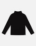 Super Soft Ribbed Mock Neck Top Black - H20YG71_999