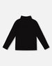 Super Soft Ribbed Mock Neck Top Black - H20YG71_999