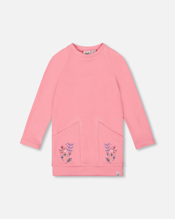 Tunic Tee With Embroidered Pockets Light Pink - H20Z77_689